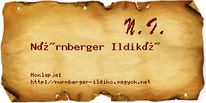 Nürnberger Ildikó névjegykártya